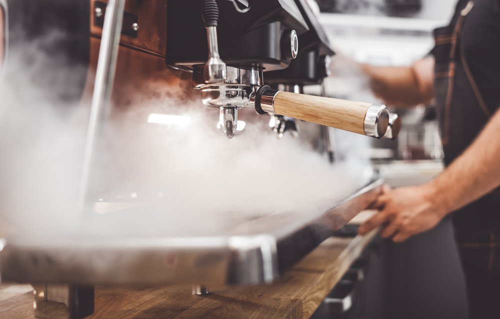 barista machine with steam