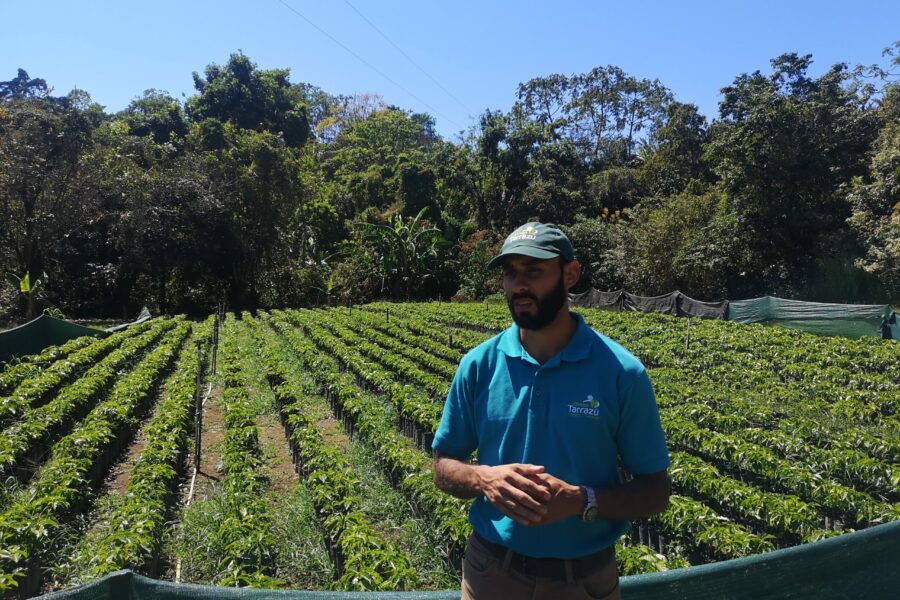 Visiting the coffee farms in Costa Rica.